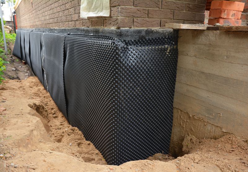 Waterproofing Application on Foundation